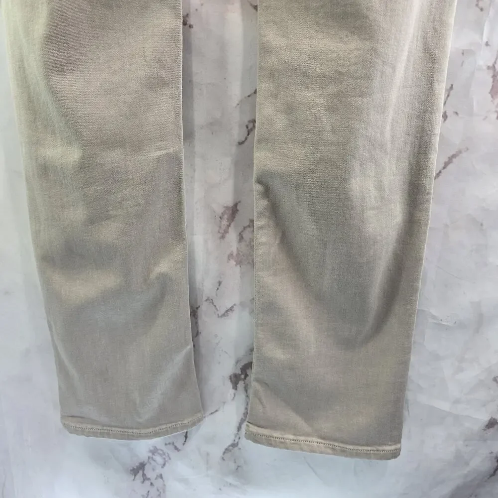 Paige Jeans Mens 29 X 34 Federal Slim Straight Stretch Denim Vintage Aged Beige